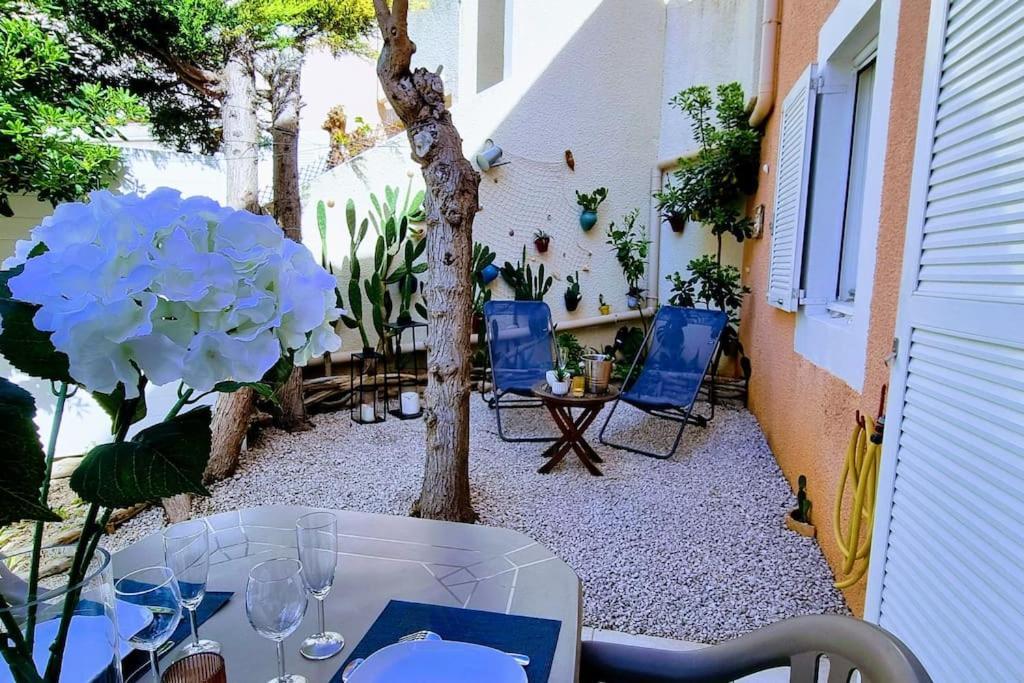 Le Marine Rez De Jardin Direct Plage Parking Prive Climatise Sète Eksteriør bilde