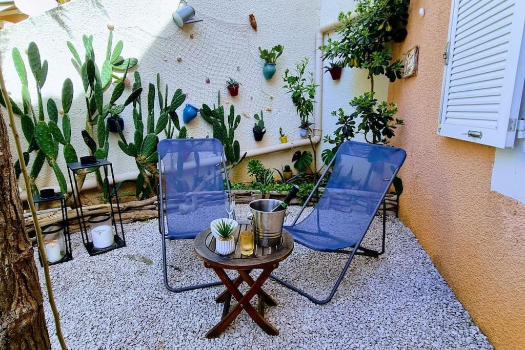 Le Marine Rez De Jardin Direct Plage Parking Prive Climatise Sète Eksteriør bilde